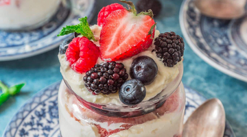 Sparkling Berry Tiramisu Trifle